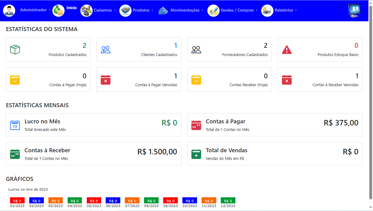 SGC-Sistema de Gestão e Controle PIV-Web ERP 1.0.04.23 